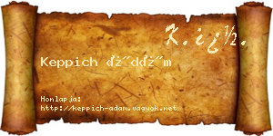 Keppich Ádám névjegykártya